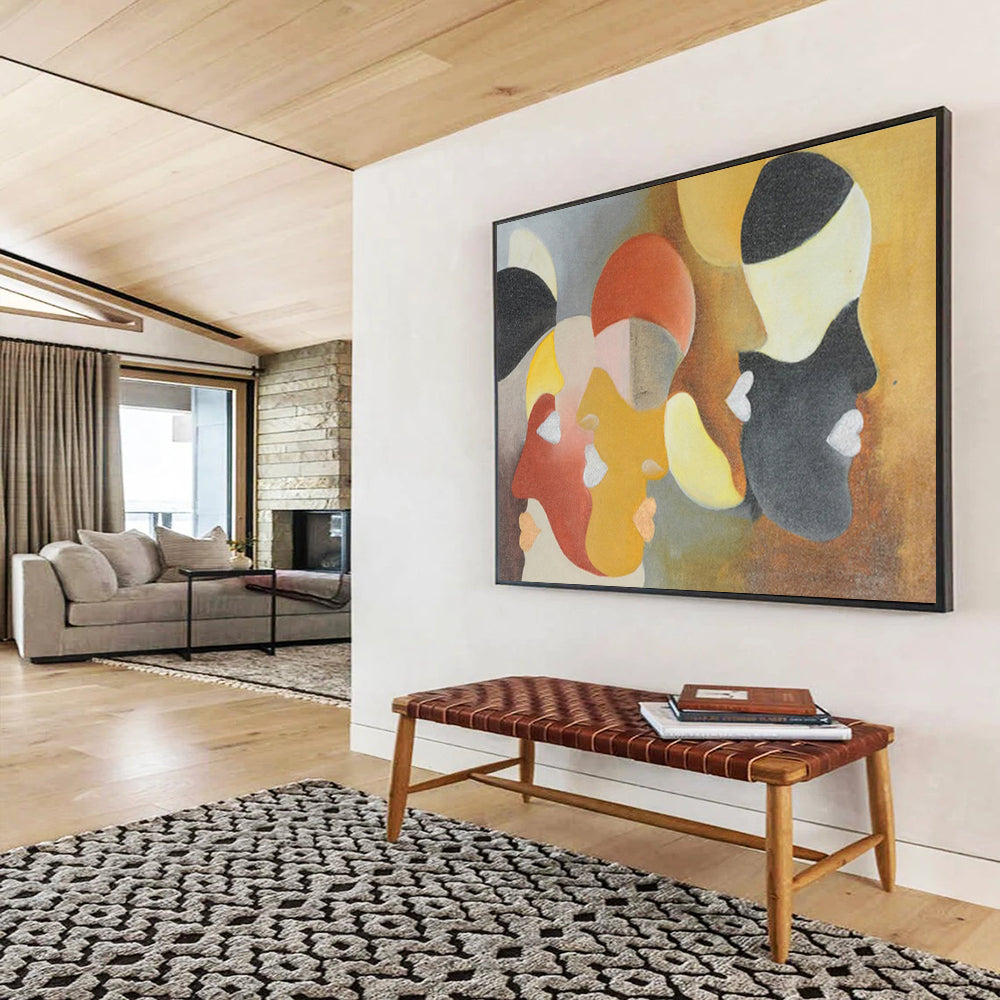 Oversized Personalized Abstract Painting for Office DKH003