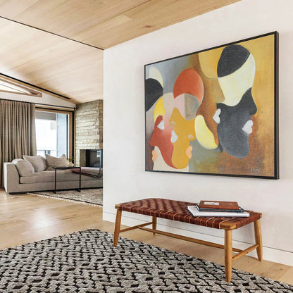 Oversized Personalized Abstract Painting for Office DKH003