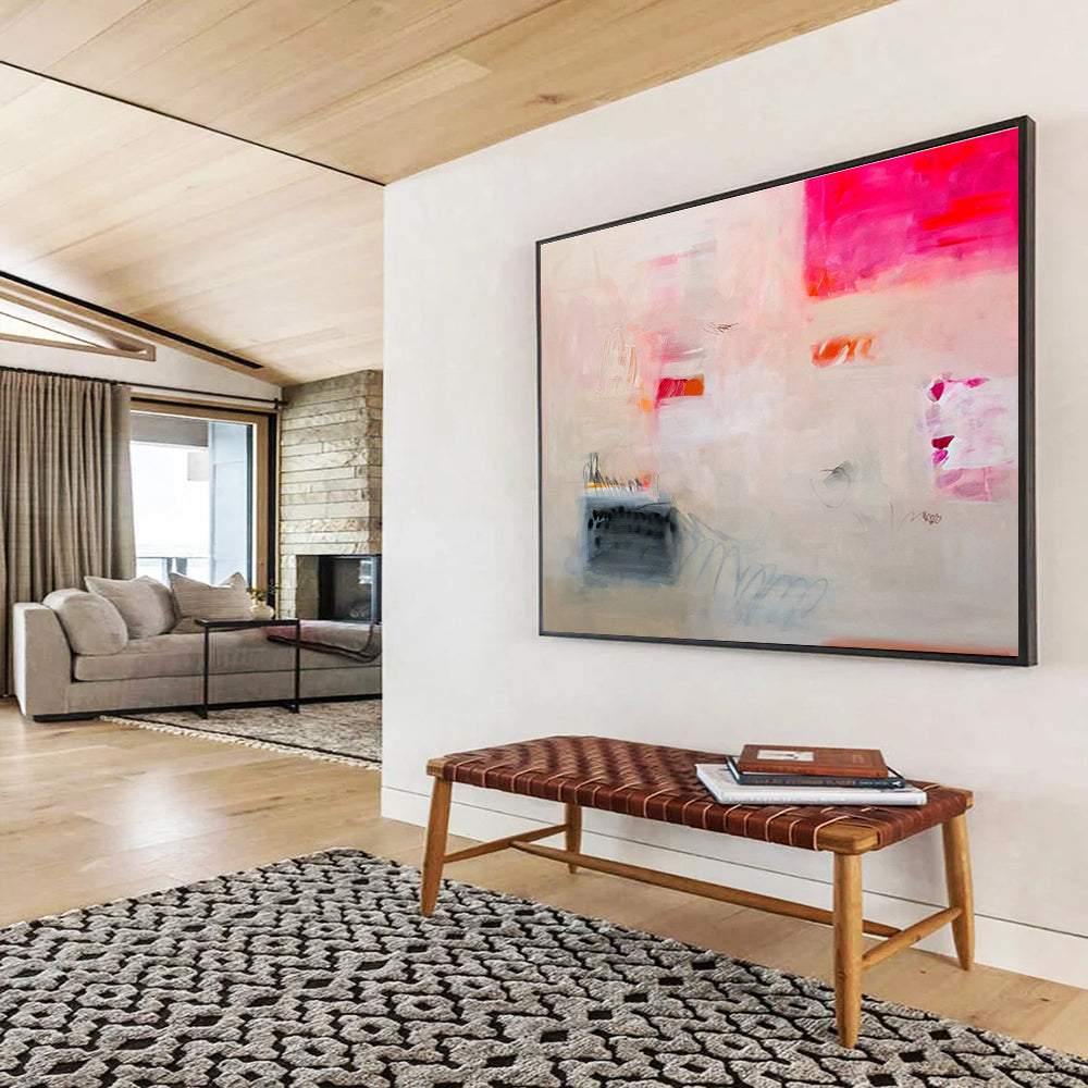 Bespoke Abstract Canvas for Hallway & Bar DKH061