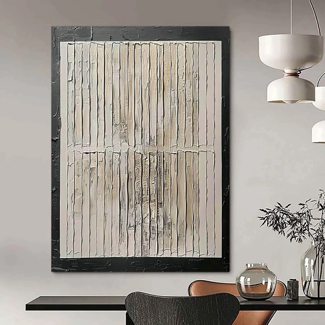 Tremendous Hand-Painted Abstract Wall Murals for Bar & Hallway LargeART2352