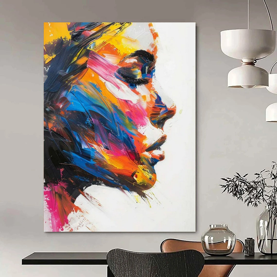 Vast-Scale Hand-Painted Abstract Wall Art for Office Open Space & Collaboration Area LargeART2243