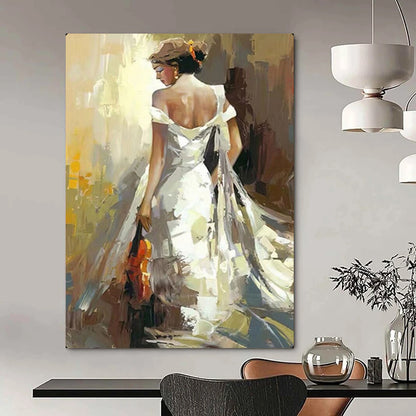 Oversized Hand-Painted Abstract Canvas for Bedroom & Office LargeART2175