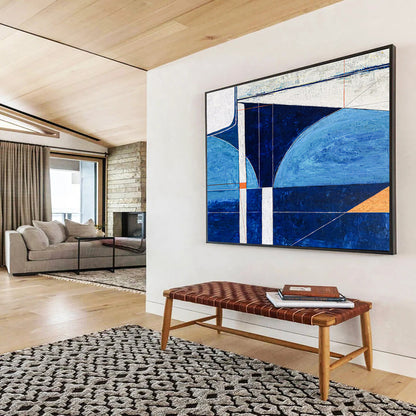 Monumental Hand - Painted Abstract Masterpiece for Bar & Entryway DKH540