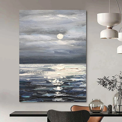 Trendy Hand - Painted Textured Abstract Canvas for Bar & Living Room DKH1293