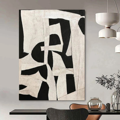 Expertly Conceived Hand - Painted Textured Canvas Mural for Bar & Entryway DKH1137
