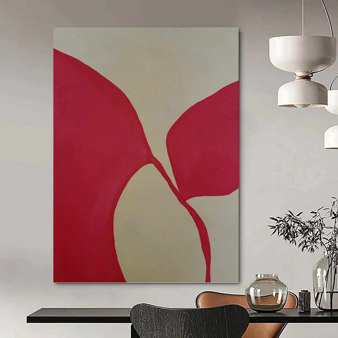 Alluring Custom - Crafted Textured Canvas Abstract for Living Room & Hotel Suite DKH1080