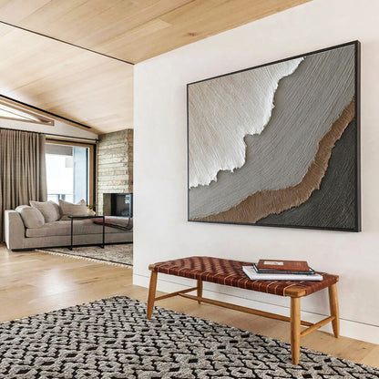 “Mystic Reflections” Giant Abstract Canvas for Bedroom & Entryway DKH251