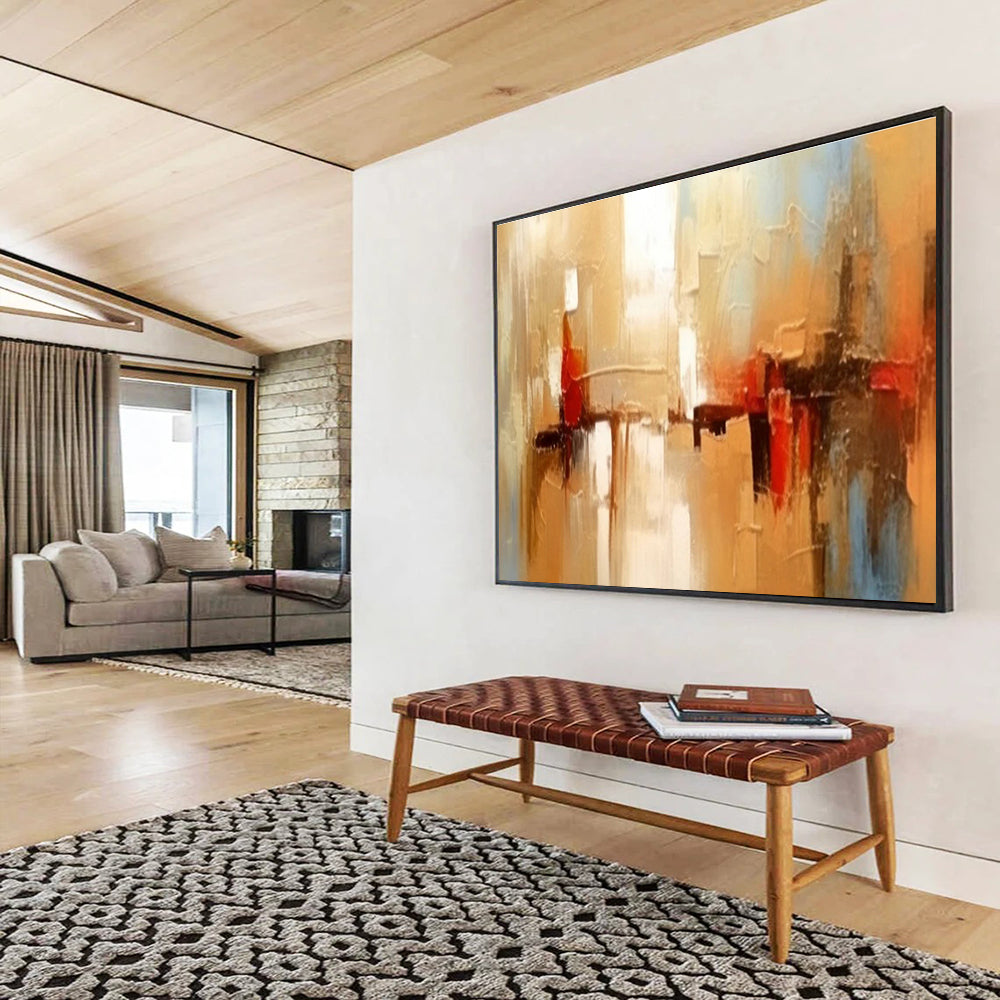 “Graceful Impressions” Colossal Abstract Painting for Office & Hallway DKH278