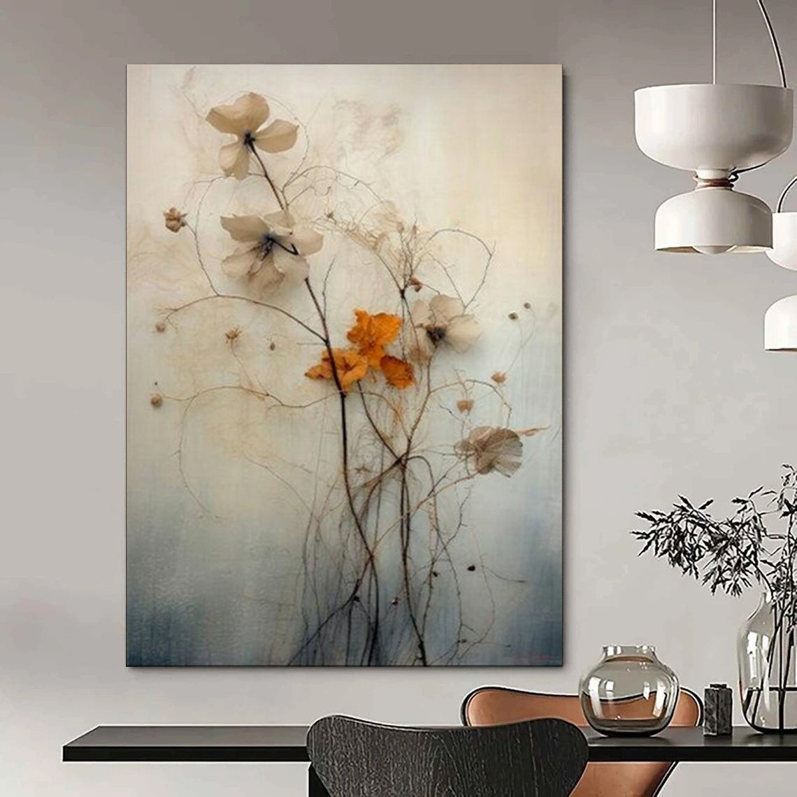 Large-Scale Custom Hand-Painted Abstract Art for Bedroom & Hotel LargeART1915