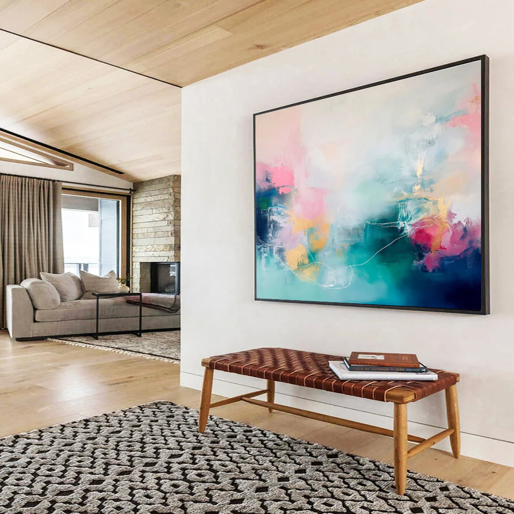 Striking Abstract Artwork for Entryway & Bedroom DKH472