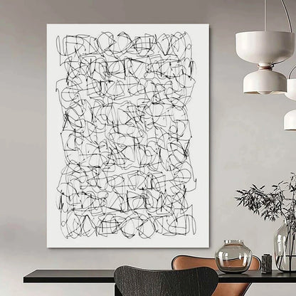 arge-Scale Hand-Painted Abstract Canvas for Entryway & Living Room LargeART2315