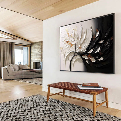 Oversized Textured Handmade Abstract Painting for Decorative Upgrades DKH746
