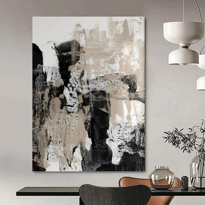 Softly Textured Abstract Wall Art for Dining Room & Entryway DKH0966