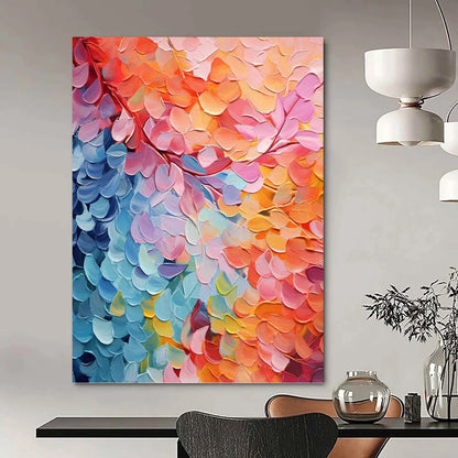 Vertical Hand - Painted Custom Abstract Art for Living Room and Bar DKH1655