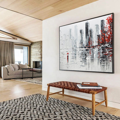 Energetic Large Abstract Canvas for Living Room & Hotel Suite DKH886