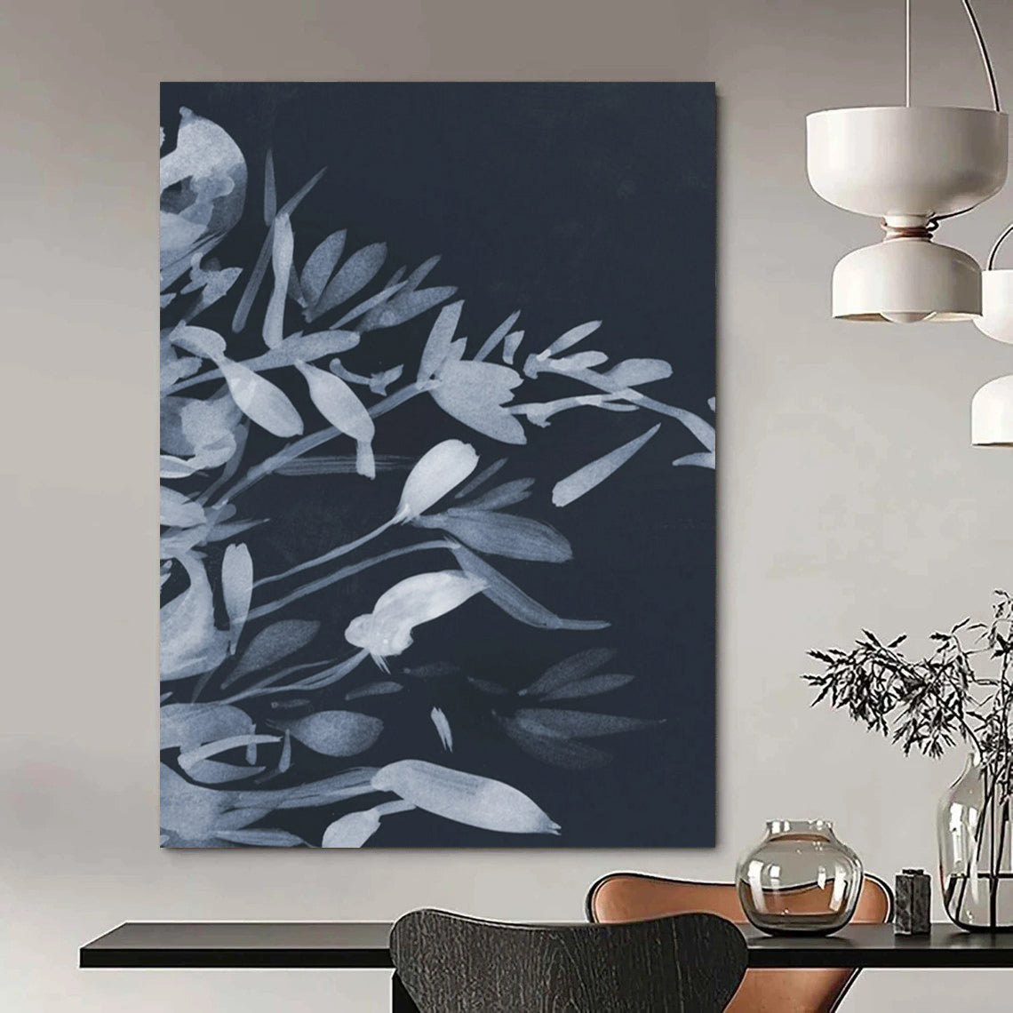 Large-Scale Custom Abstract Paintings: Handmade Textures for Dining Room & Entryway DTP239