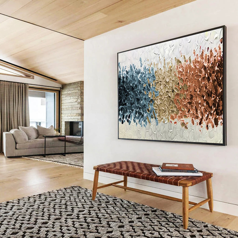 Colossal Hand - Painted Textured Abstract Wall Decor for Visual Dominance DKH691