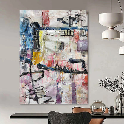 Opulent Hand - Painted Textured Abstract Mural for Bar & Hotel DKH1268