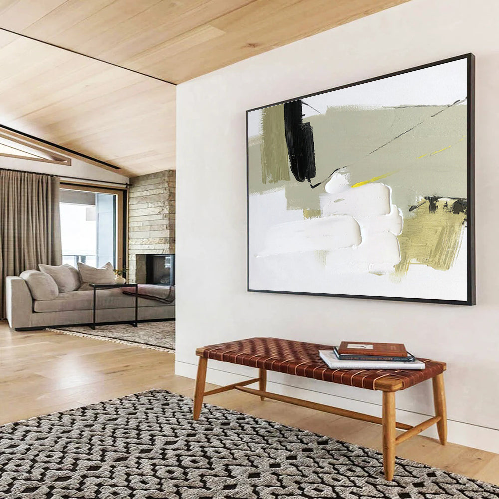 “Luminary Pulse” Large - Format Abstract Painting for Entryway & Living Room DKH314