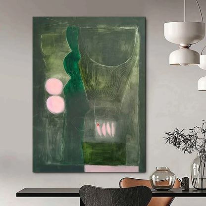 Oversized Custom Hand-Painted Abstract Canvas for Bar & Entryway LargeART1846