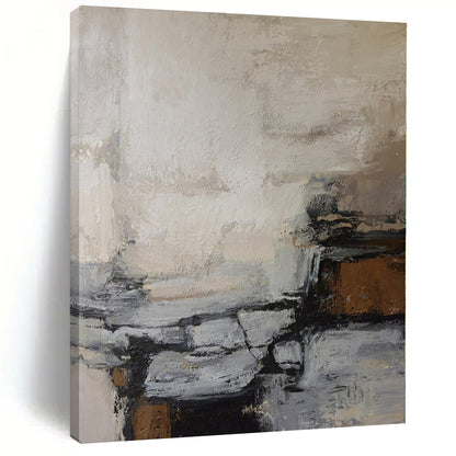 Immense Hand-Painted Abstract Art for Home Gym Feature Walls