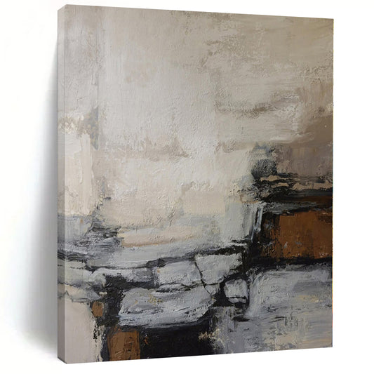 Immense Hand-Painted Abstract Art for Home Gym Feature Walls