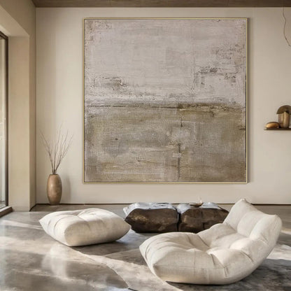 Giant Hand-Painted Contemporary Abstract Painting for Wine Tasting Room Interiors