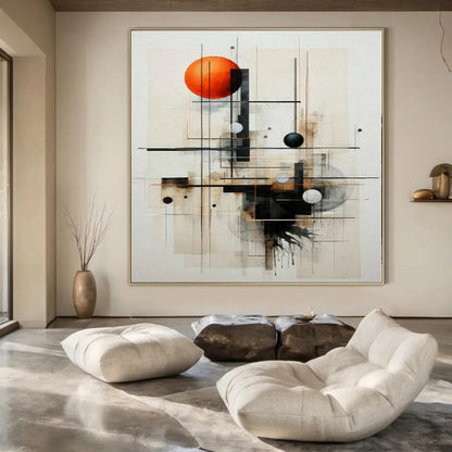 Glamorous Hand-Painted Modern Abstract Art for Bedroom Vanity Areas