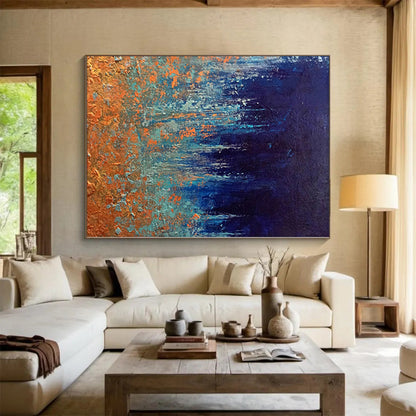 Immense Abstract Medieval Art - Commissioned Mixed Media for Historical Castle Hotels