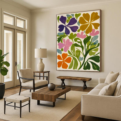 Large Modern Abstract Artwork for Library Reading Zones