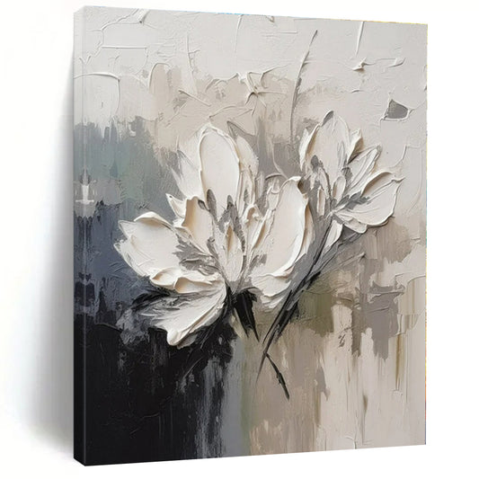 Custom Hand-Painted Abstract Mural for Living Room and Entryway