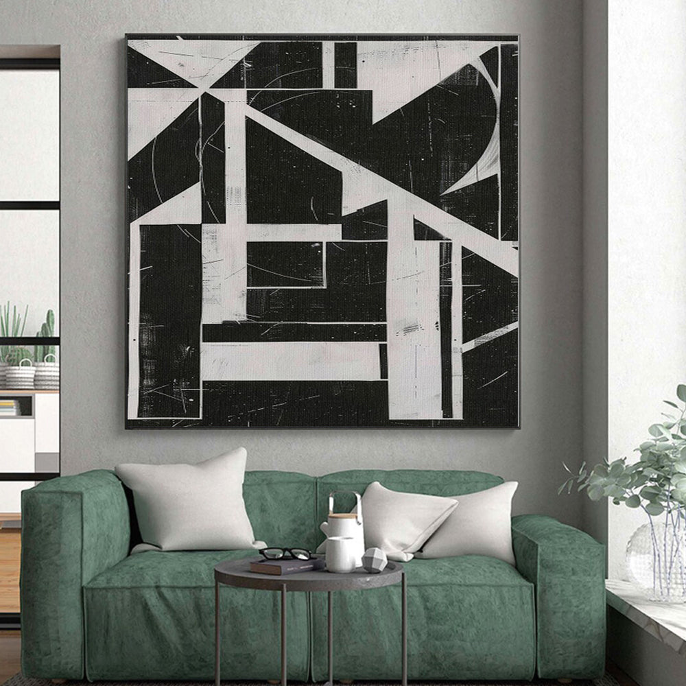 Immense Made-to-Order Abstract Painting for Home Music Studio Walls