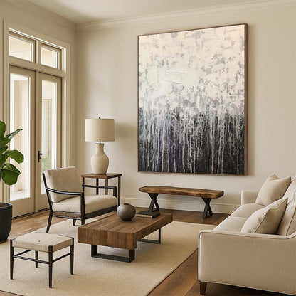 Massive Abstract Industrial Hand-Painted Art for Garage Project Wall