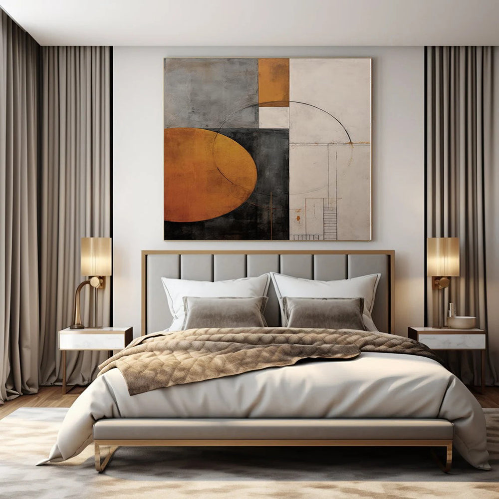 Celestial Symphony Hand-Painted Mural for Dining Room Skylight Areas