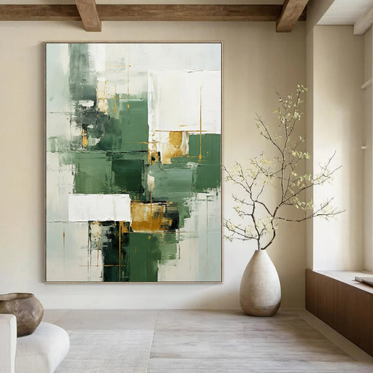Grand Abstract Painting for Nursery Crib Nooks - Made to Order Mixed Media on Linen