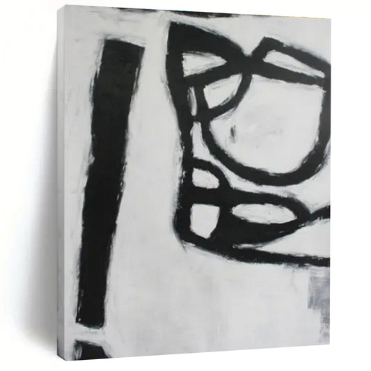 Hand-Painted Bespoke Abstract Canvas for Bedroom & Hotel Guest Rooms