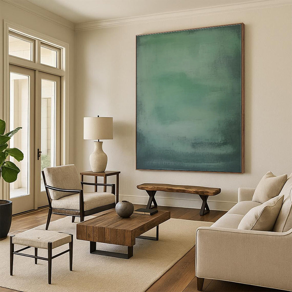 Custom Large-Scale Hand-Painted Abstract Canvas for Family Room Gathering Space LargeART0572