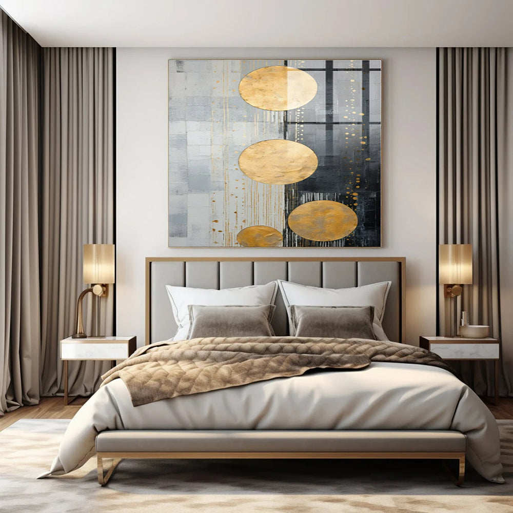Starry Night Reimagined Hand-Painted Abstract Art for Teen Bedrooms