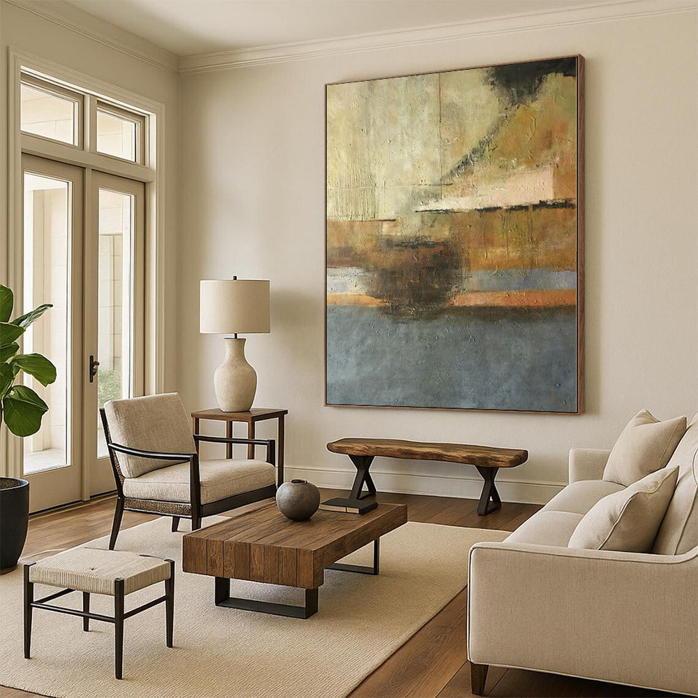 Oversized Custom Abstract Canvas for Pet Play and Rest Areas
