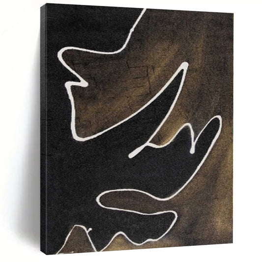 Monumental Abstract Swirl Painting - Made to Order Acrylic for Casino Lobby Entertainment Areas