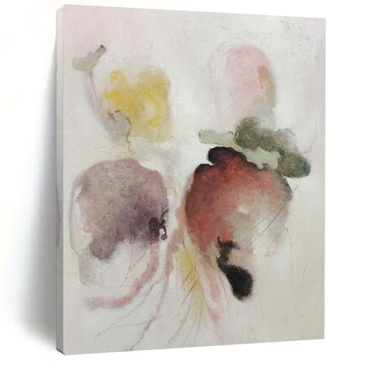 Hand-Painted Large Modern Abstract Wall Art for Family Home Entertainment Rooms