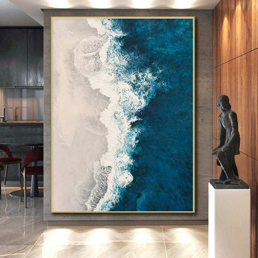 Extra-Large Made-to-Order Abstract Painting for Home Music Studio Wall