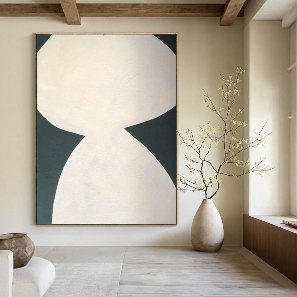 Extra-Huge Hand-Painted Modern Abstract Canvas for Luxury Villa Foyers
