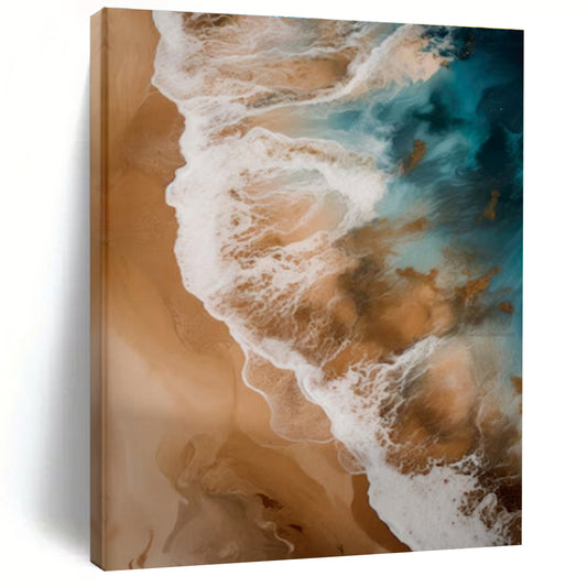 Extra-Huge Contemporary Abstract Painting for Home Library Study Nook Inspiration