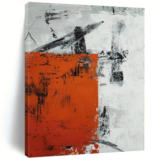 Custom Oversized Abstract Canvas for Family Porch Swing Areas