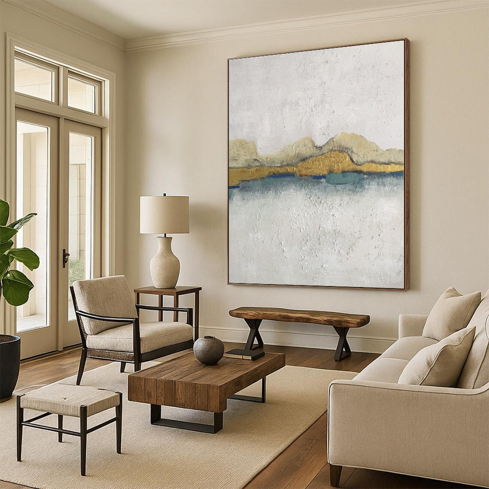 Staggering Custom Abstract Painting for Home Music Studio Equipment Wall