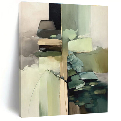 Oversized Modern Abstract Canvas for Contemporary Home Music Studio Recording Booth Wall