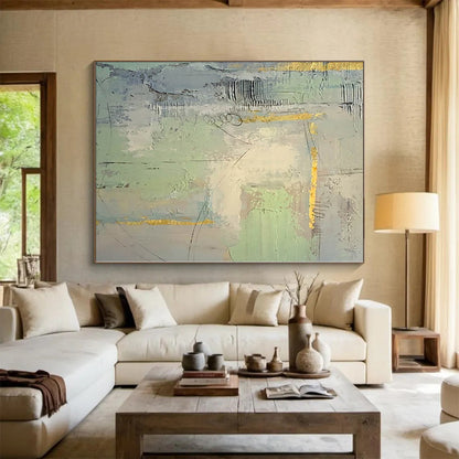 Vast Custom Abstract Art for Bathroom Vanity Wall