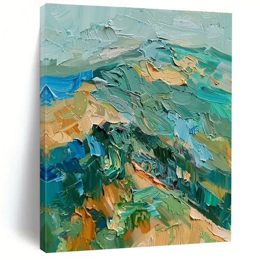 Giant Modern Abstract Artwork for Fitness Studio Spin Class Rooms