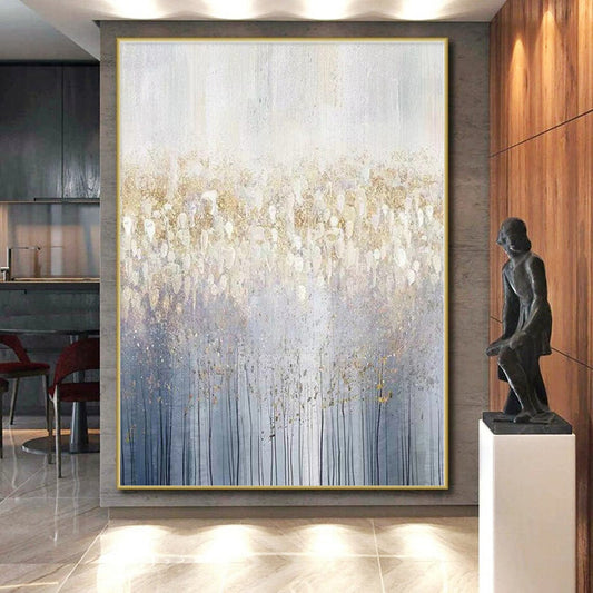 Oversized Made-to-Order Hand-Painted Abstract Wall Art for Guest Room Focal Wall LargeART0592